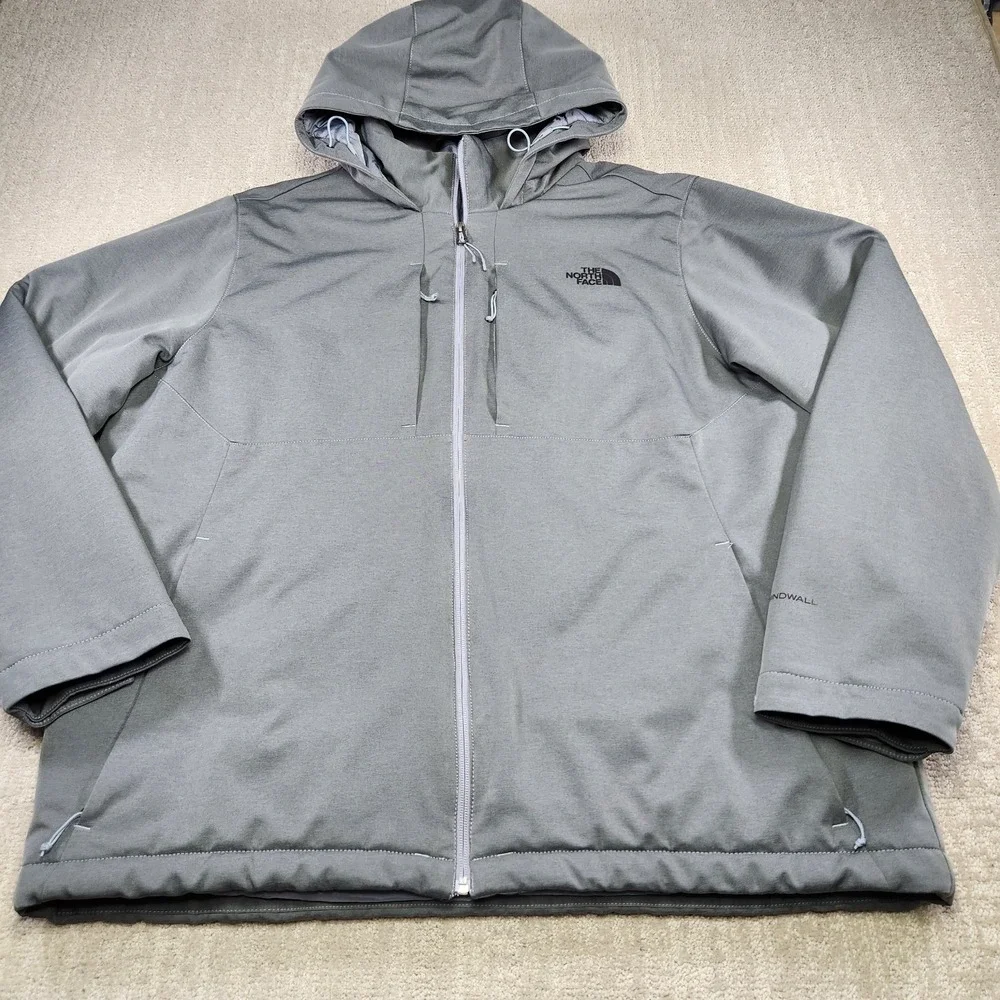 The North Face Puffer Jacket Men XXL Apex Evolution Windwall Hooded Softshell